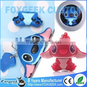 Stitch Japan Cartoon Themed PVC Usb Flash Drive Thousands Models Available,Custom Promotional Memory Stick With Metal Case thumbnail-1