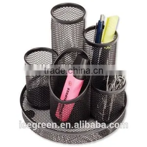 Mesh Pencil Pot Organizer Compartments thumbnail-2