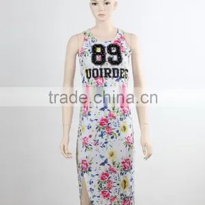 Custom Design Fashion Two Piece Bodycon Dress 2016 Gril Women Dress New Fashion Pint Good Quality thumbnail-1