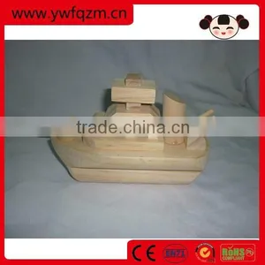 Primary Color Wooden Ship Model for Wholesale thumbnail-1