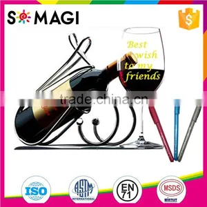 Multi-colors Available Party Use Wine Glass Writer No Smearing And Fast Dry Ink thumbnail-5