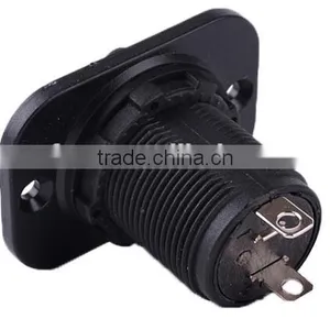 High Quality Waterproof 12v/24v Motorcycle Cigarette Lighter Plug Power Socket thumbnail-1