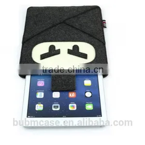 Black Color 9.7 Inch Wool Felt Tablet Case Cute Cartoon Naruto Bag Tablet Sleeve Tablet Pouch thumbnail-5