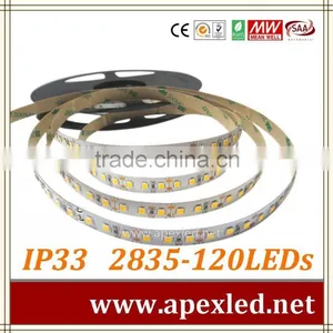 Ip33 2835 Led Strip Warm White Lighting in White Pcb HIGHEST LUMEN LED STRIP thumbnail-6