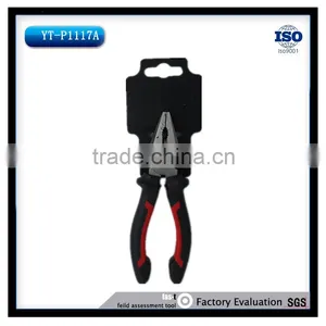 6" Combination Pliers(European Style) With Black And Red Mixed Handle Type thumbnail-1