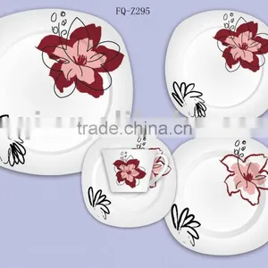 30pcs Square Porcelain Dinneware Set thumbnail-1