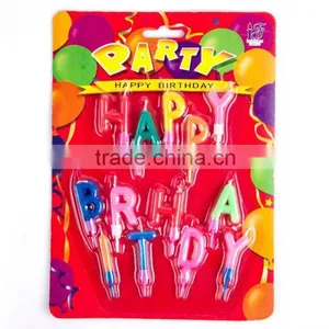 Hot Sale Birthday Party Decorations Multi-colored Paraffin Wax Stick Candle thumbnail-1