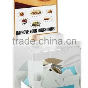 Wholesale Acrylic Secure Donation Box thumbnail-1