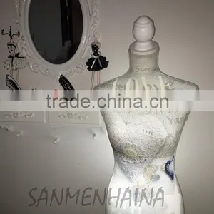 Heart and Button Printing Elastic Fabric Female Mannequin thumbnail-3