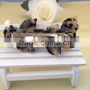 Wholesale Channel Hair Accessories Brand Barrettes Hair Clips for Thick Long Hair Magnetic Flower Leaves Hair Clip thumbnail-2