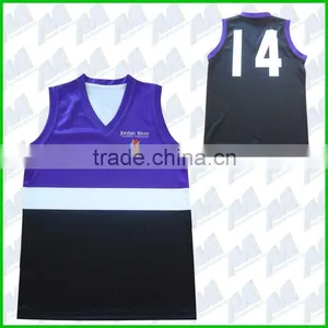Tough Sleeveless Sublimated Australian Football Jersey thumbnail-1