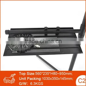 Portable Folding Laptop Table, Adjustable Computer Stand Desk thumbnail-1
