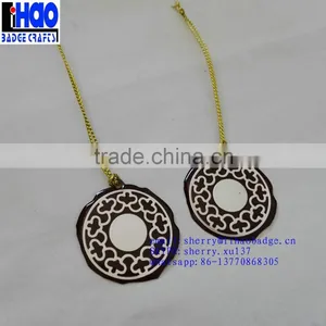 Metal Hang Tag ,epoxy Tag With Gold Bungee Cord thumbnail-4