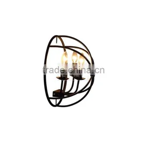 Vintage Retro Wall Sconce Metal Cage Wall Lamp Wall Mount thumbnail-5