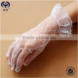 Wedding Gloves White Color Knitted Nylon Lace Gloves thumbnail-4