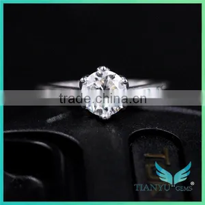 Moissanite Girdlestone Customized 14k Gold 1 Carat 9 Hearts & Flower Forever One Forever Brilliant Moissanite Rings thumbnail-3