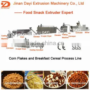 Stainless Steel Double-screw Corn Flakes Breakfast Cereal Extruder Machinery thumbnail-2