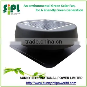 Waterproof Brushless dc Motor Equipped All Purpose Ventilation Solar Roof Air Duct Exhaust Fan thumbnail-2