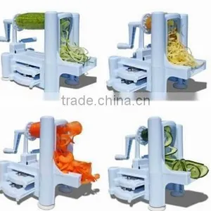 Plastic Spiral Vegetable Slicer 3 in 1/ Manual Vegetable Slicer/Fruit Slicer Machine thumbnail-1