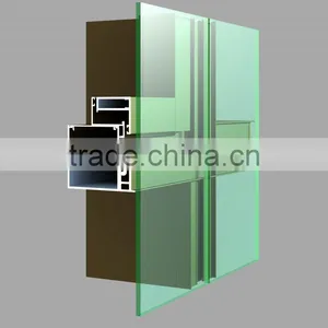Aluminum Frame Glass Curtain Wall thumbnail-1