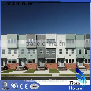 New Design Beautiful Light Steel Prefab Apartments With 3 Storeies thumbnail-1