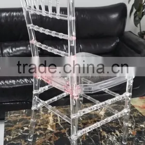 Good Quality Tiffany Crystal Chair Transparent Plastic Chair thumbnail-2