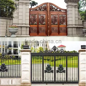 Garden Decoration Powder Coated Cast Aluminum Metal Garden Door Gate thumbnail-6
