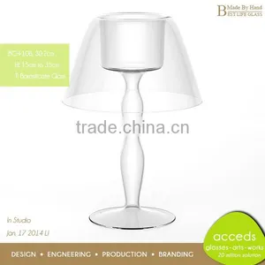 2014 Replacement Borosilicate Clear Glass Tealight Candle Holders thumbnail-1