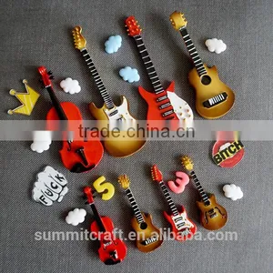 Fridge Magnet Personalised Resin Guitar Musical Fridge Magnets thumbnail-1