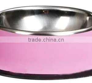 Stainless Steel Anti Skid Pet Bowl - Color thumbnail-1