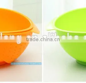 Plastic Folding Basket Drain Rack for Fruit,collapsible Colander Strainer thumbnail-5
