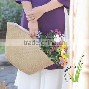 Women Straw Handbag/market Bag, Natural Color thumbnail-4
