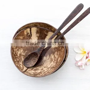 Natural Coconut Shell Bowl and Spoon, Vietnam Coconut Bowl thumbnail-1