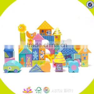Wholesale Top Quality Wooden Building Blocks Toy Creative Cube Wooden Building Blocks Toy W13A013 thumbnail-3