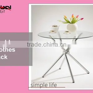Living Room Furniture Metal Frame Square End Glass Coffee Table thumbnail-4