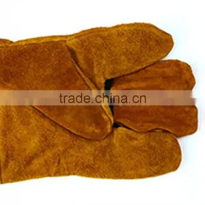 Berrylion Tools Cow Split Softtextile Short Leather Gloves thumbnail-2