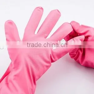 Pink Nitrile Washing Up Household Rubber Gloves thumbnail-1