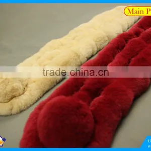 High Quality Knitted Rex-Rabbit Scarf thumbnail-3