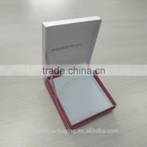 Hot Selling Pink Cardboard Velvet Jewelry Packaging Box thumbnail-3
