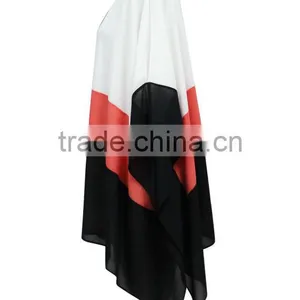 Girls/women Loose Fit White/red/black Chiffon Blouse Patterns thumbnail-3