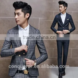 Grid Window Pane Man Suit.BSPL0629 thumbnail-1