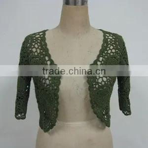 Machine Cotton Crochet Adies Shrug thumbnail-1