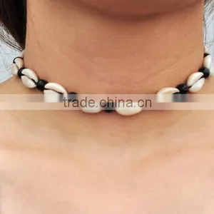 Fashion Tooth Charm Wooden Beads Necklace Diy Wooden Beads Tooth Charms Choker Necklace for Valentine's Gifts thumbnail-2