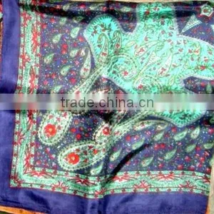 100 % SILK PRINTED SCARF thumbnail-1