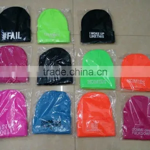 Various Colours 100% Acrylic Knitted Beanie Hat Made In China thumbnail-3