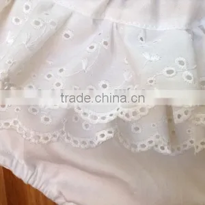 White Baby Cotton Underwear Diaper Cover Baby Girl Panties With Lace thumbnail-3