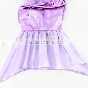 Mermaid Tails for Swimming Purple Fish Scale Mermaid Swimsuits Bathing Suit With Monofin thumbnail-4