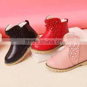 Zm40347b Flowers Design Children Warm Boots Winter Snow Shoes thumbnail-4