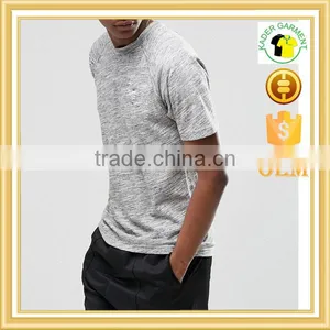 Raglan t Shirt Plain Blank Slub T-shirts Mens Gym t Shirts Custom thumbnail-1