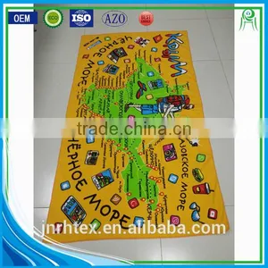 China Factory Soft Quality Custom Print Microfiber Fabric Beach Towel thumbnail-2